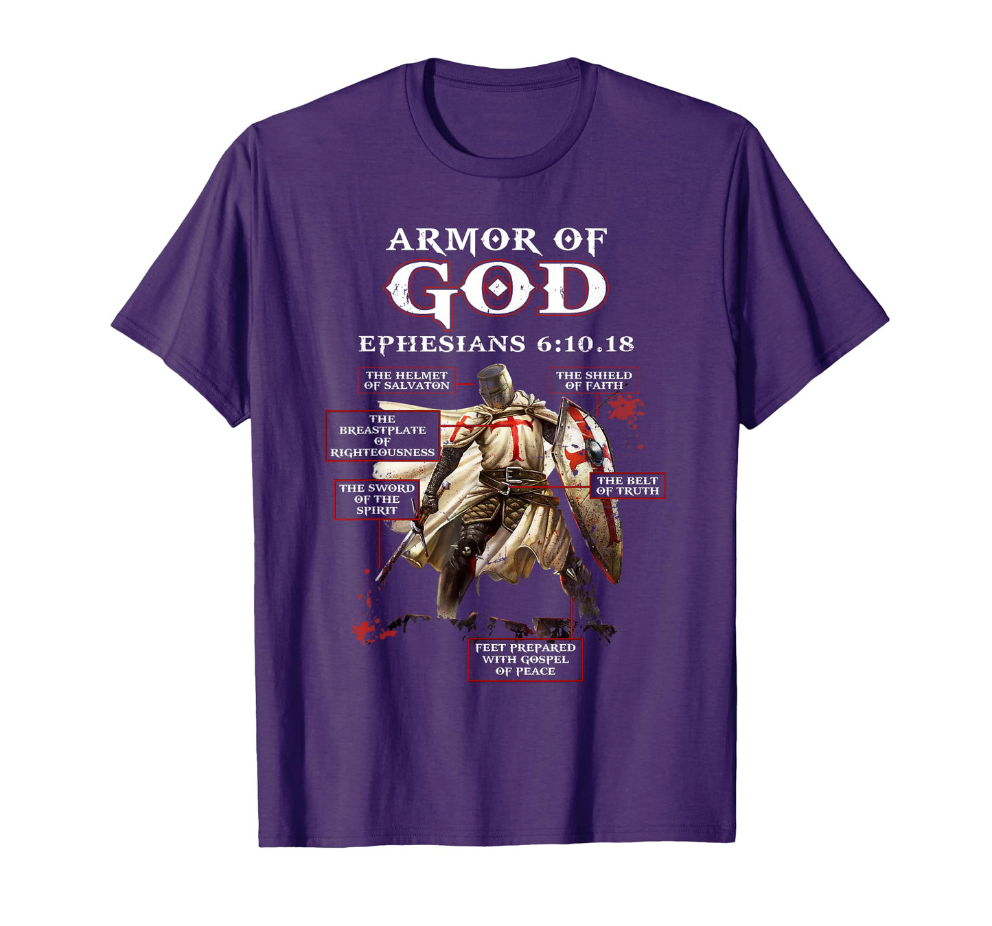 Armor Of God Knight Templar For Men T-Shirt