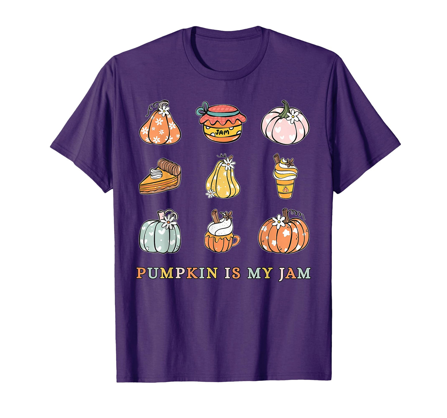 Pumpkin Is My Jam Fall Autumn Pice Coffee Lover Thanksgiving T-Shirt