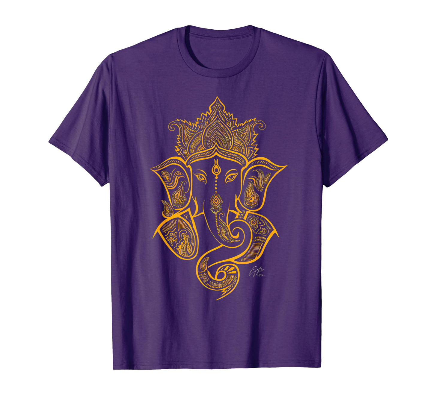 Hindu Ganesha Puja Elephant God India Meditation Yoga Murti T-Shirt