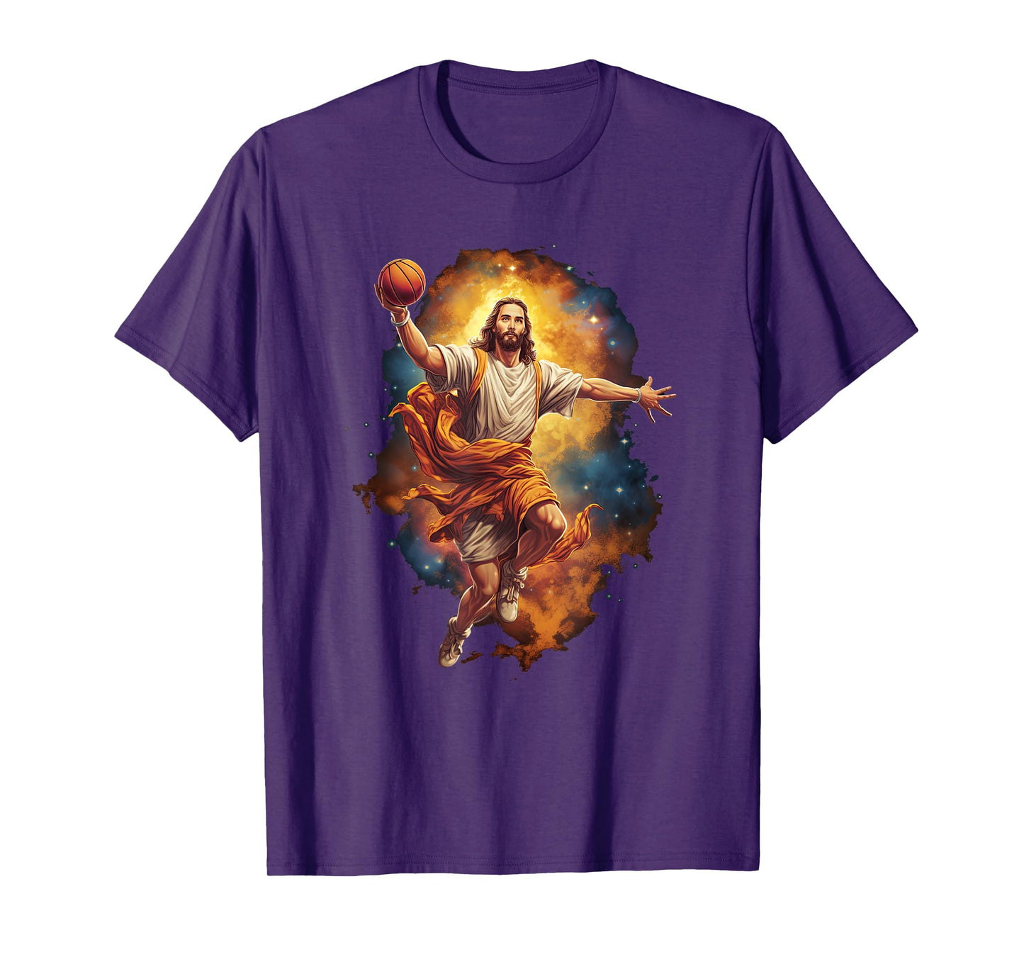 Funny Jesus Playing Basketball T-Shirt