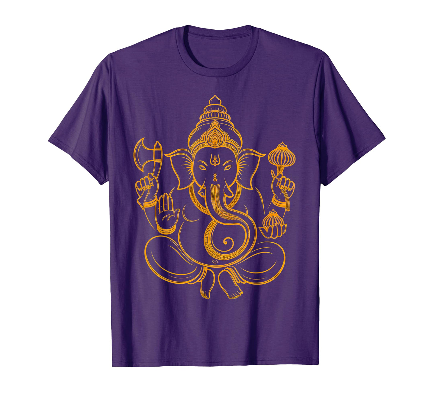 Hindu Ganesha Puja Elephant God India Meditation Yoga Murti T-Shirt