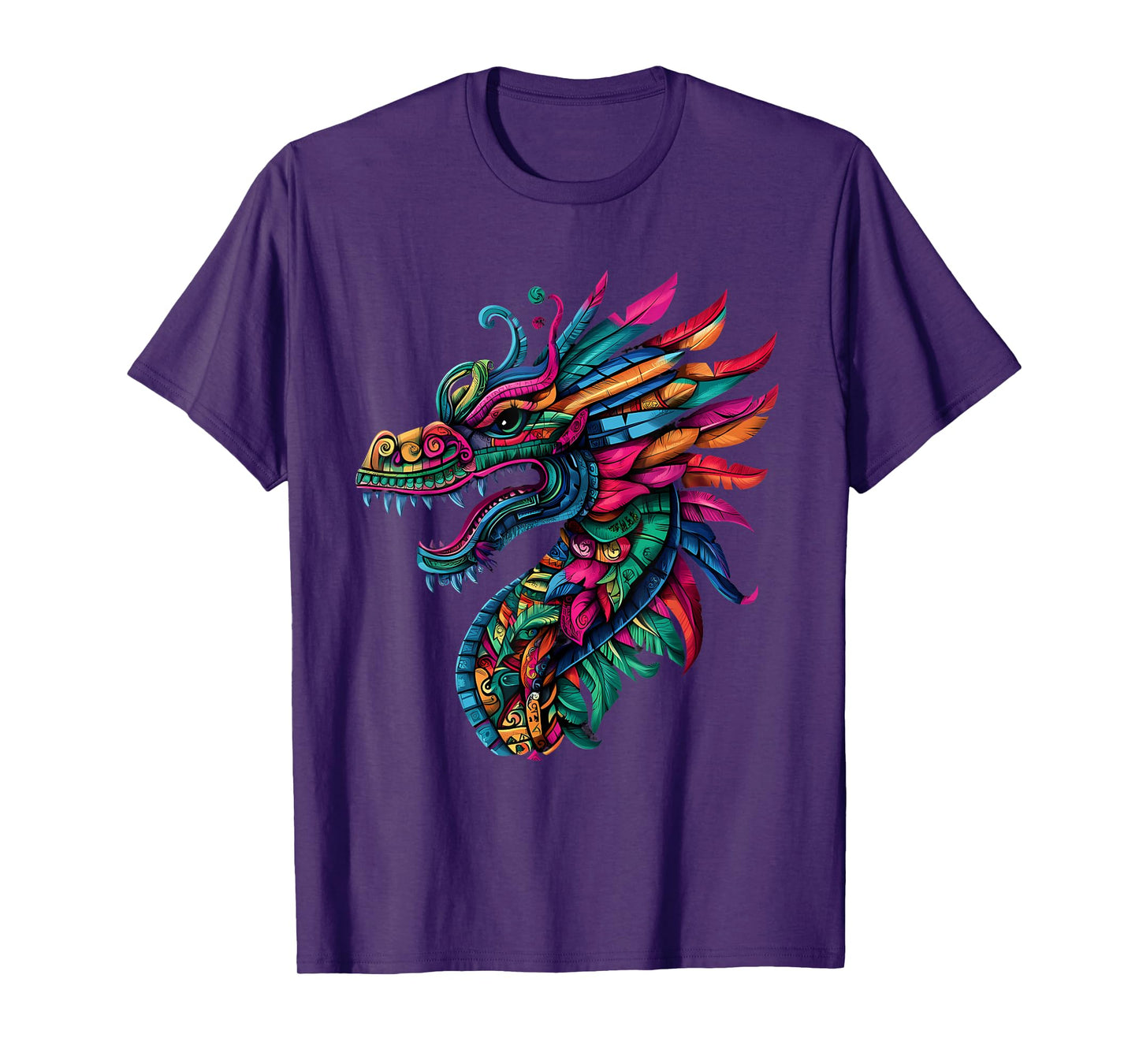 Aztec God Mexican Mythology Quetzalcoatl Feathered Serpent T-Shirt