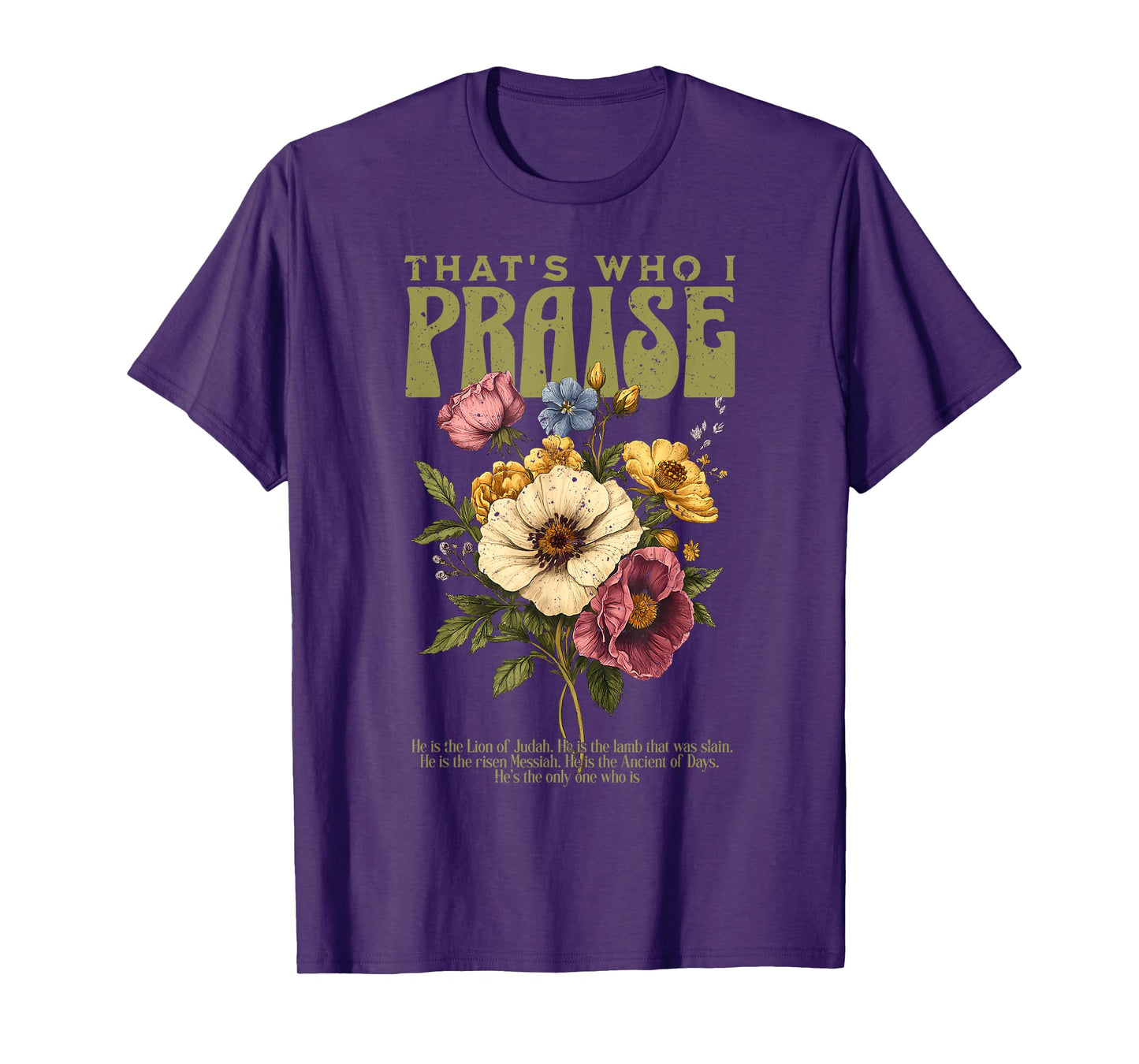 Brandon That's Who I Praise Jesus Christian Lake Merch T-Shirt