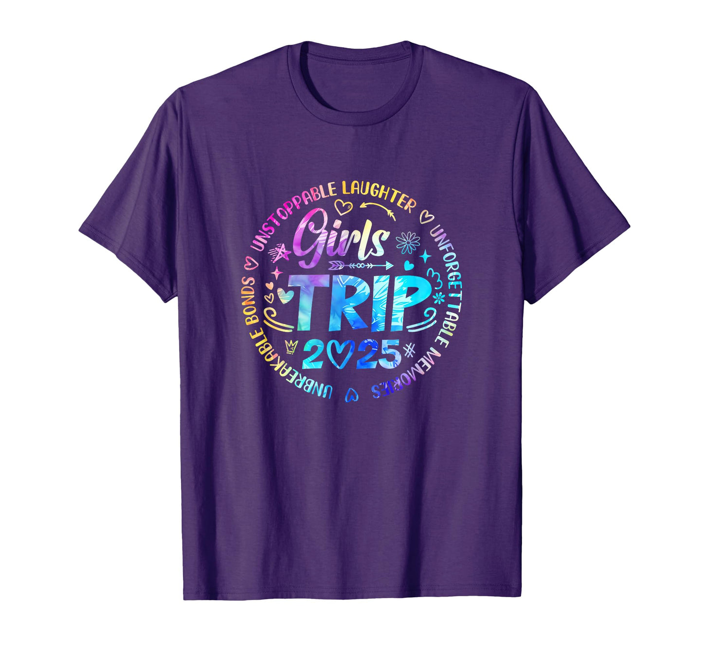 Girls Trip 2025 Friends Weekend Sisters Vacation Matching T-Shirt