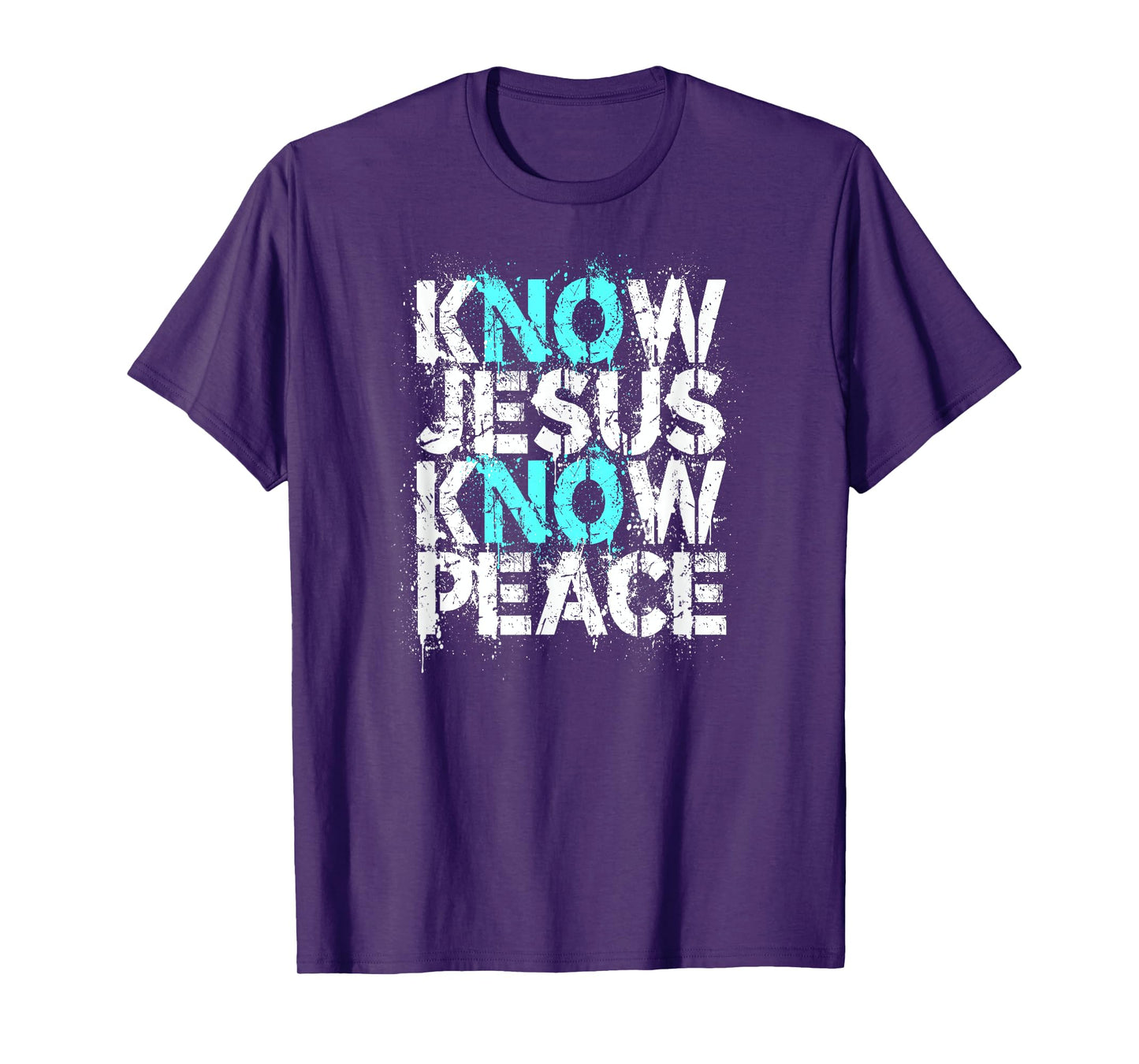 Christian Apparel - Know Jesus Know Peace No Jesus No Peace T-Shirt