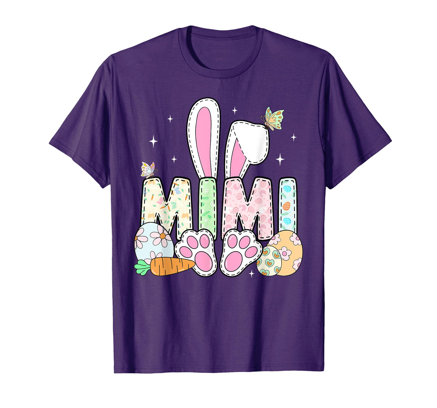 Cute Easter Bunny Mimi Family Matching Easter Day Girls Kids T-Shirt
