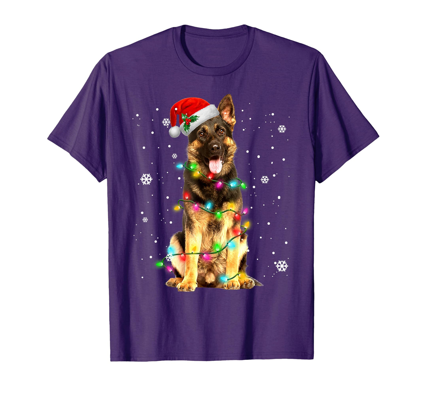 German Shepherd Dog Tree Christmas Sweater Xmas Dogs Gifts T-Shirt