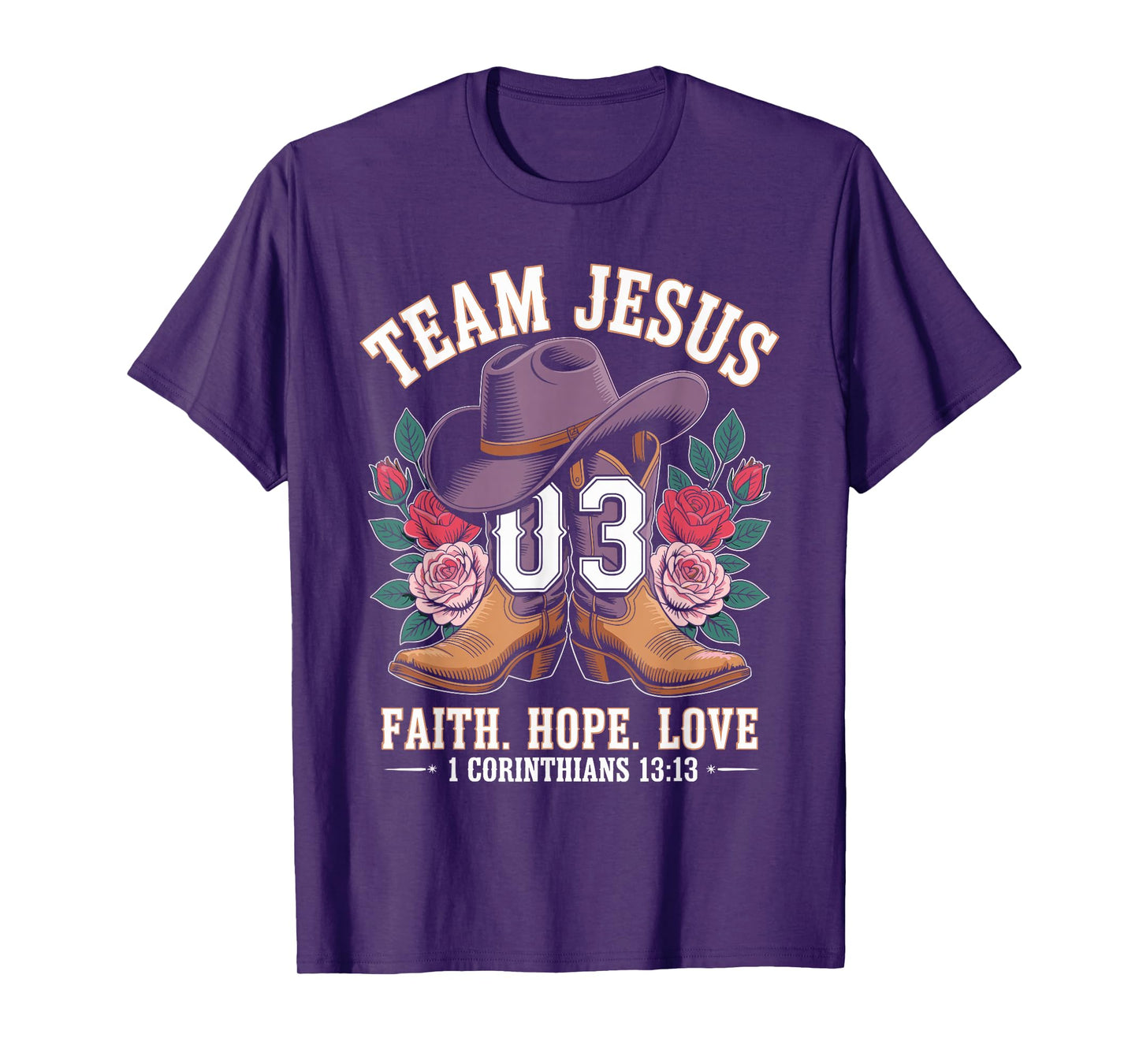 Christian - Team Jesus 03 Faith Hope Love T-Shirt