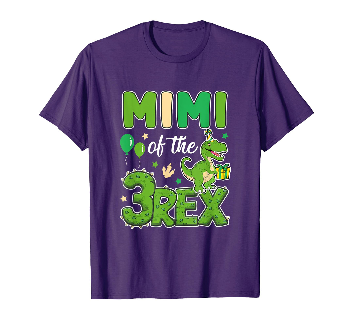 Mimi Of The Three Rex Birthday Dinosaur Family Matching T-Shirt