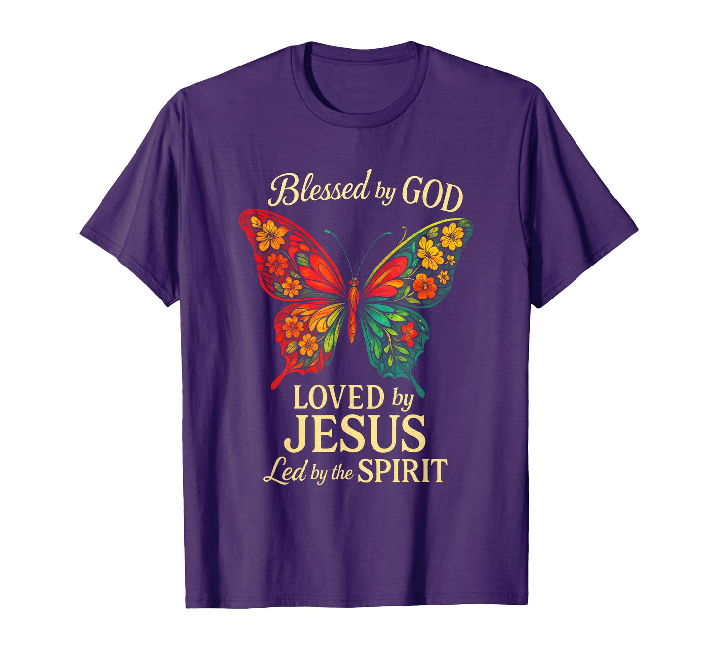 Blessed by GOD - Christian Butterfly Holy Spirit T-Shirt