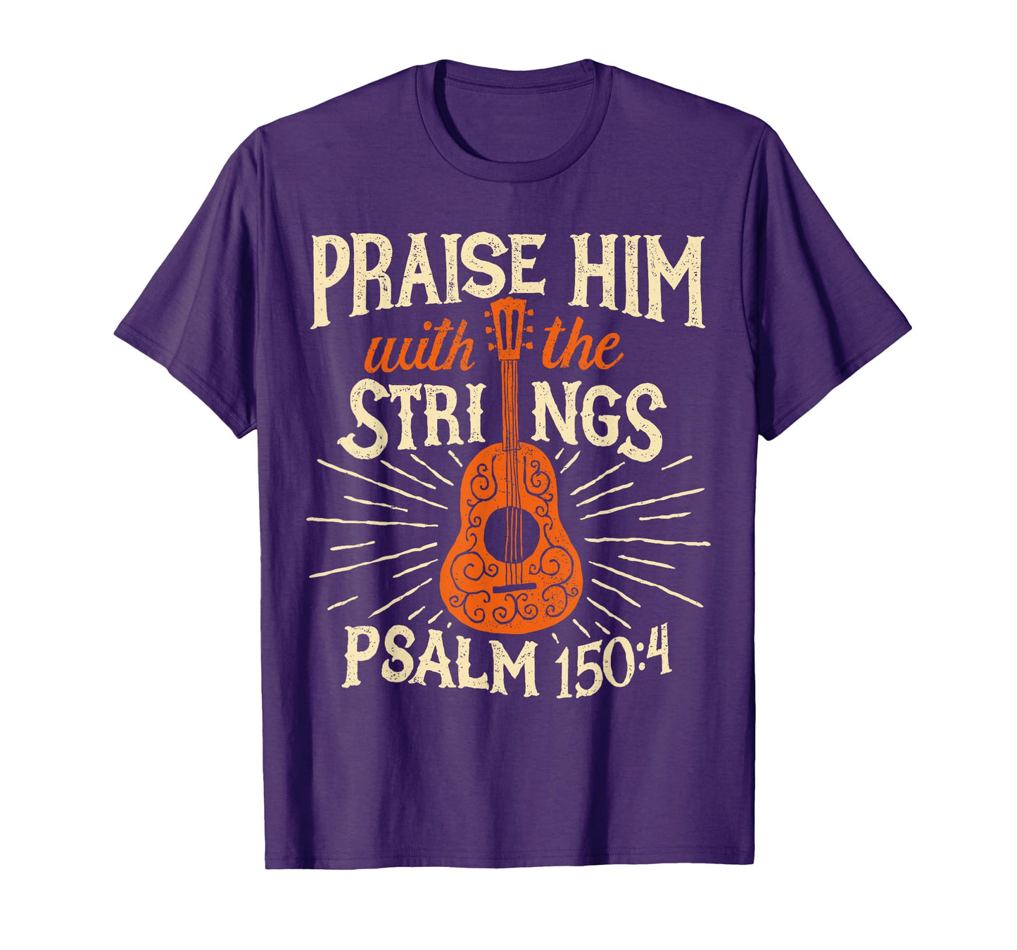 Guitarists Praise Him With The Strings Acoustic Guitar Music T-Shirt