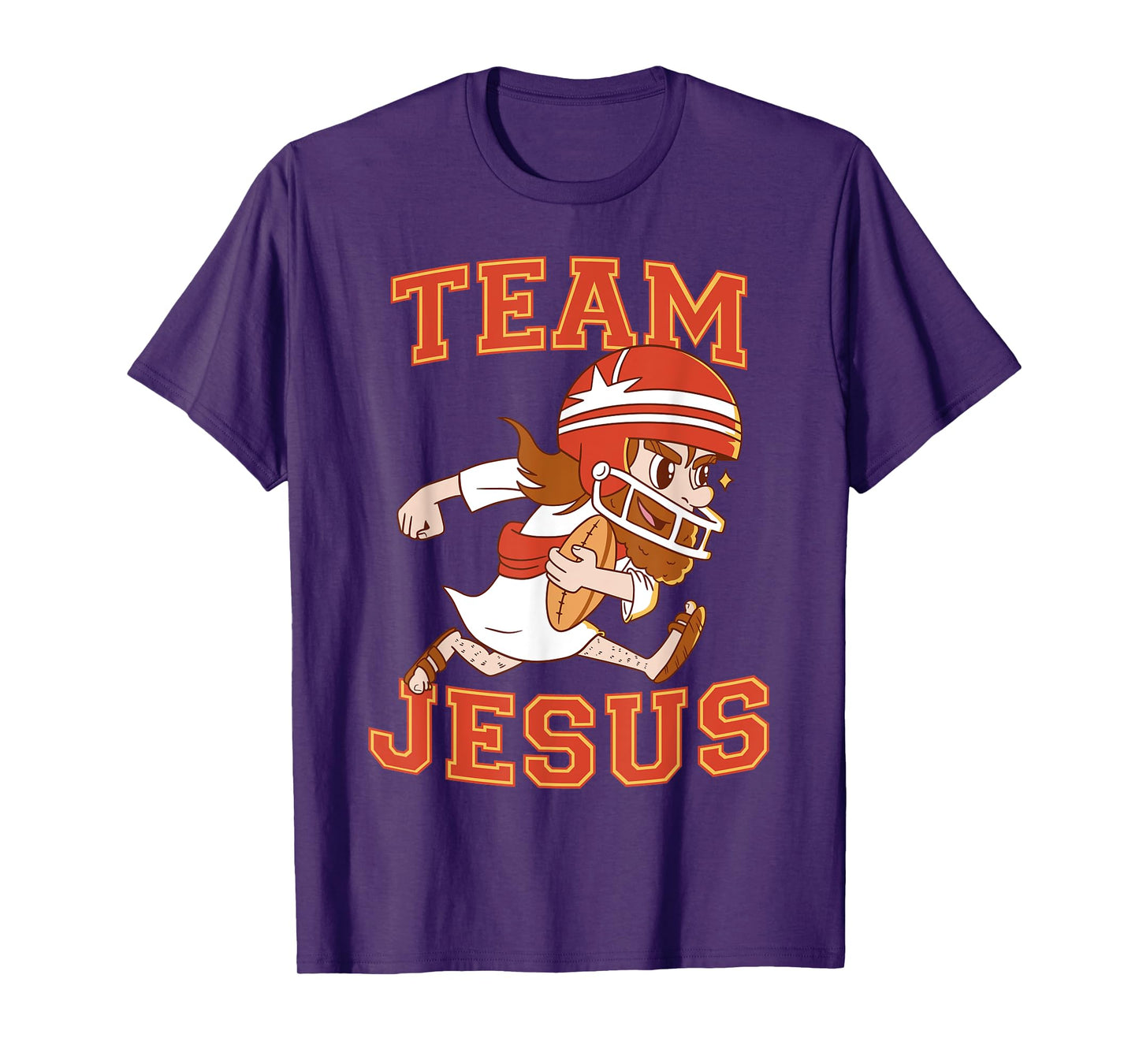 Christian Team Jesus Football Lover Faith Hope Christmas T-Shirt, Black