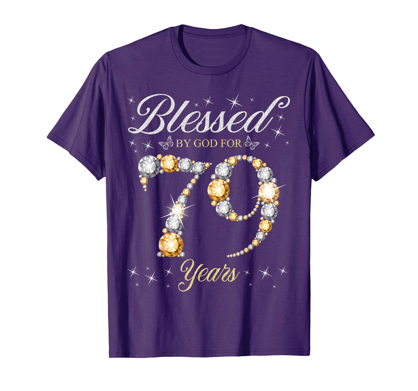 Blessed By God For 79 Years Old 79th Birthday Party T-Shirt