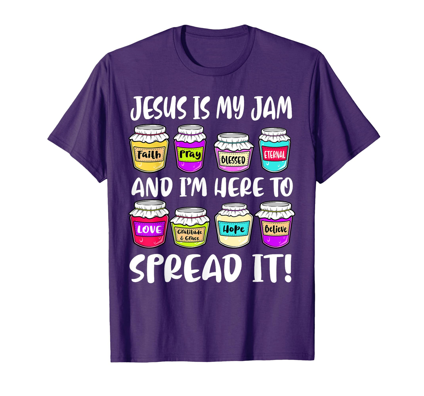 Funny Christian Jesus is My Jam Here to Spread Bible Faith T-Shirt