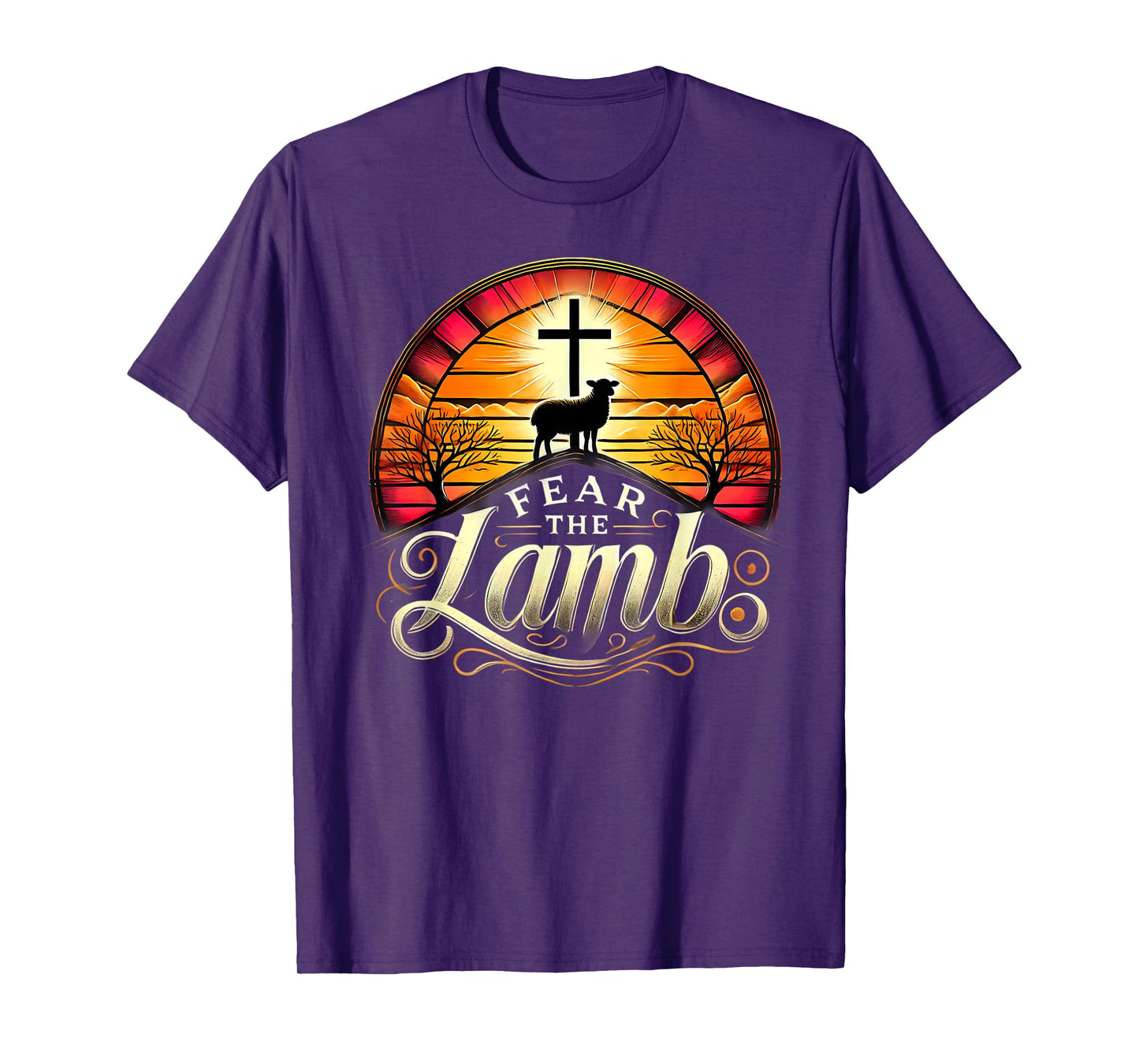 Fear the Lamb Cross Christian Gifts for Believers T-Shirt