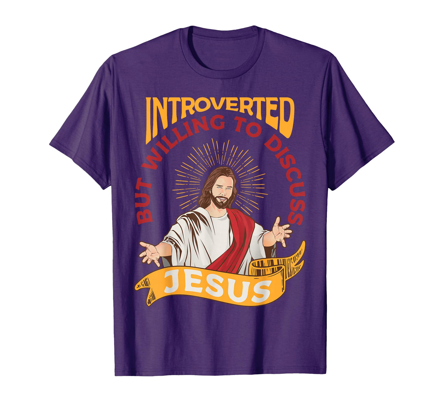 Funny Christian Jesus Religious Sayings Catholic Introvert T-Shirt