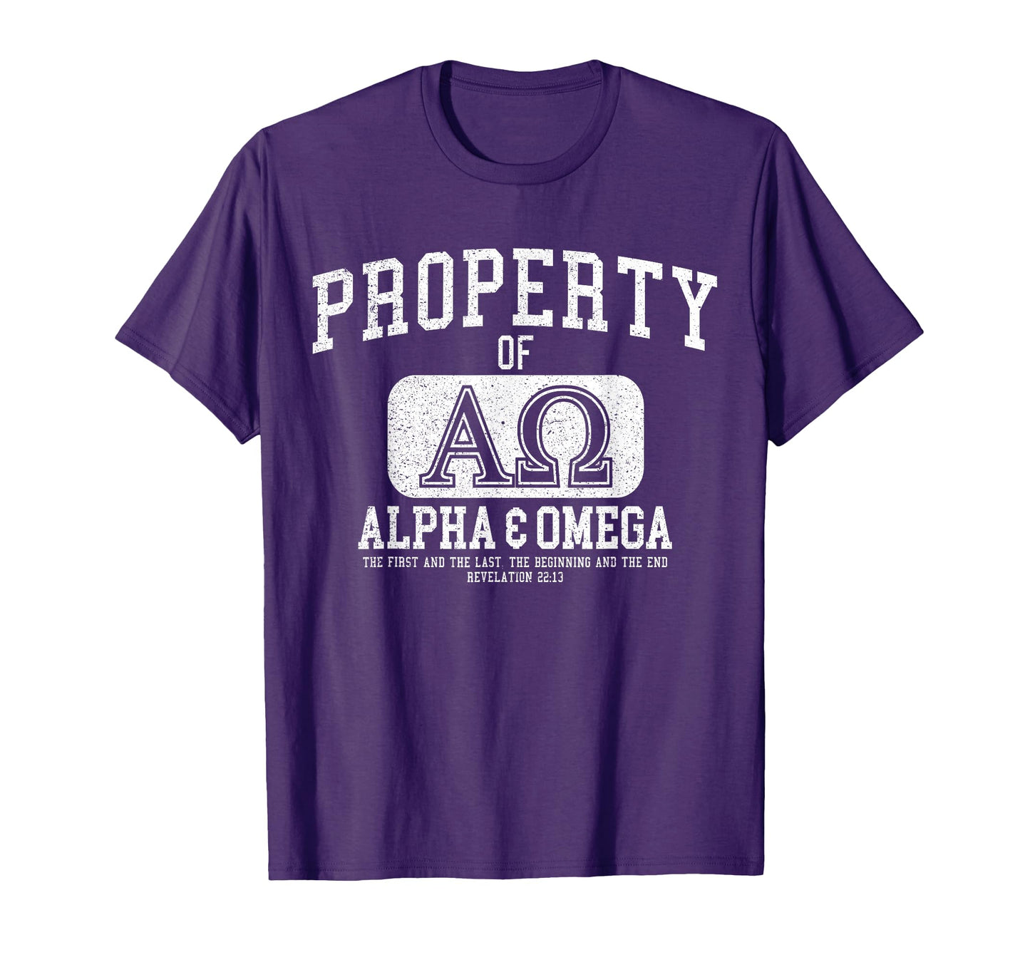 Property of Alpha & Omega Tee - Christian Athletic Design T-Shirt