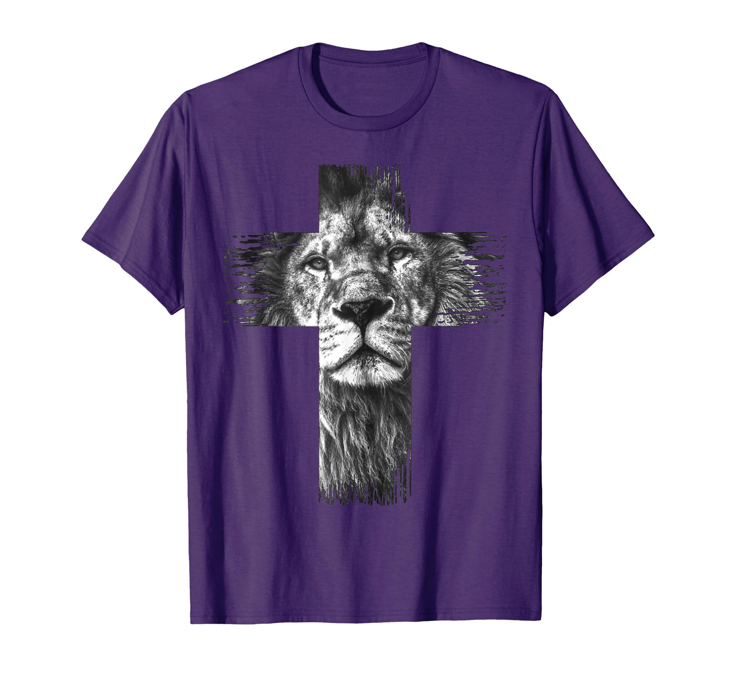 Christian Jesus Lion of Tribe Judah Cross Gift for Men Women T-Shirt