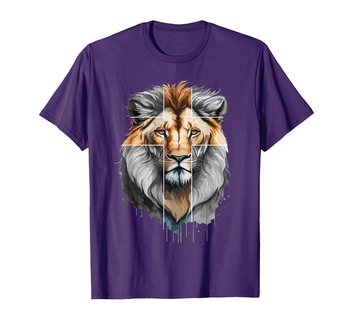 Jesus Lion of Judah christian cross T-Shirt