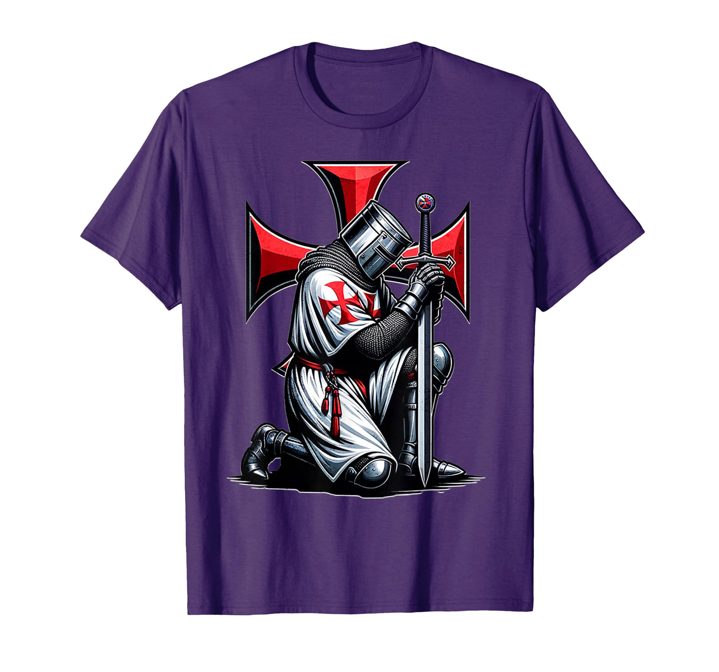 Knight Templar Cross Christian Warrior Crusader T-Shirt