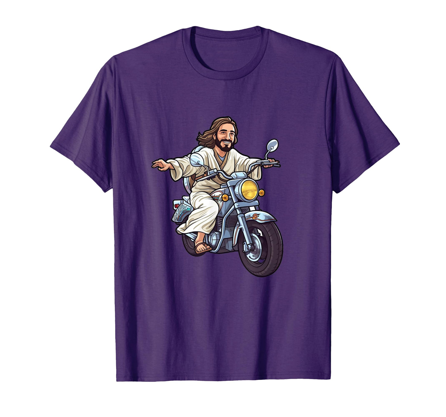Funny Jesus Christ on a Bike God Fun Church Gift T-Shirt