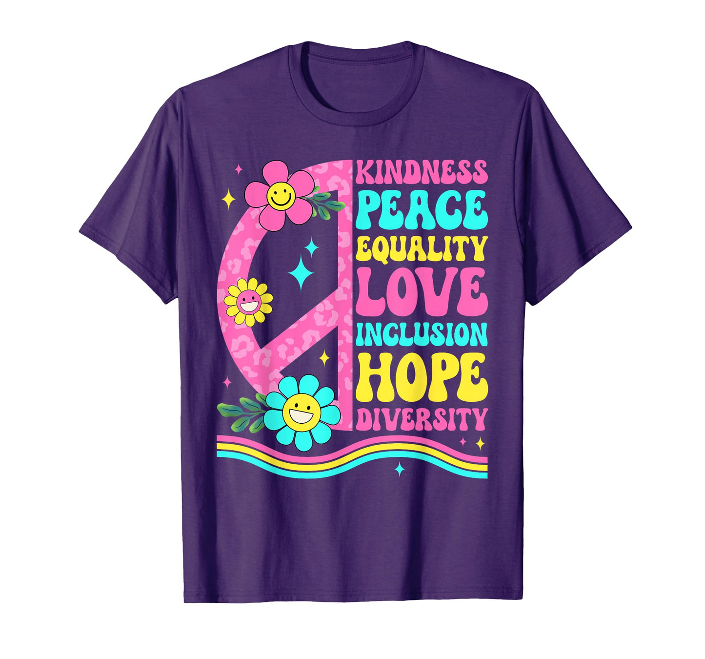 Groovy Peace Love International Day of Peace World Peace Day T-Shirt