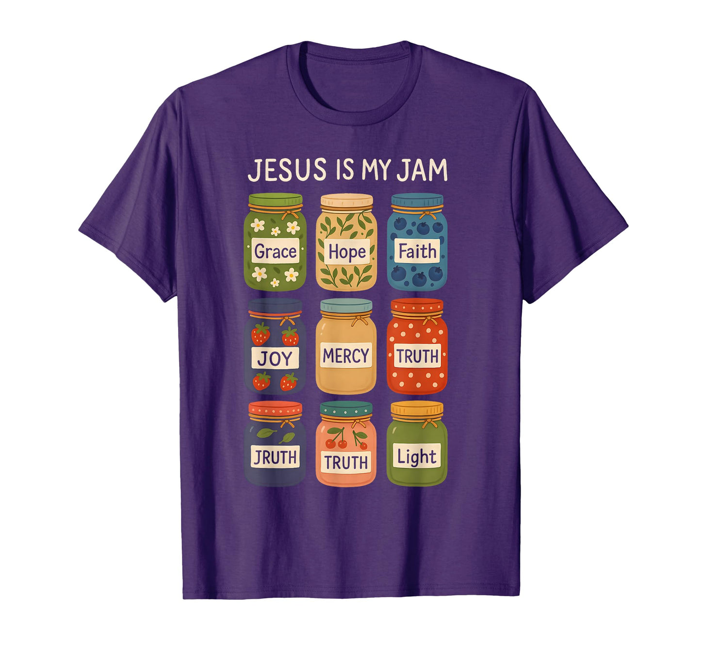 Jesus Is My Jam Christian Faith Religious Bible Verse God T-Shirt