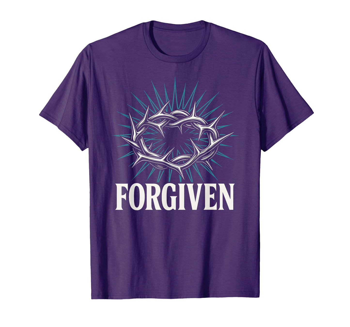 Christian Y2K Faithwave Forgiven Crown of Thorns Christcore T-Shirt