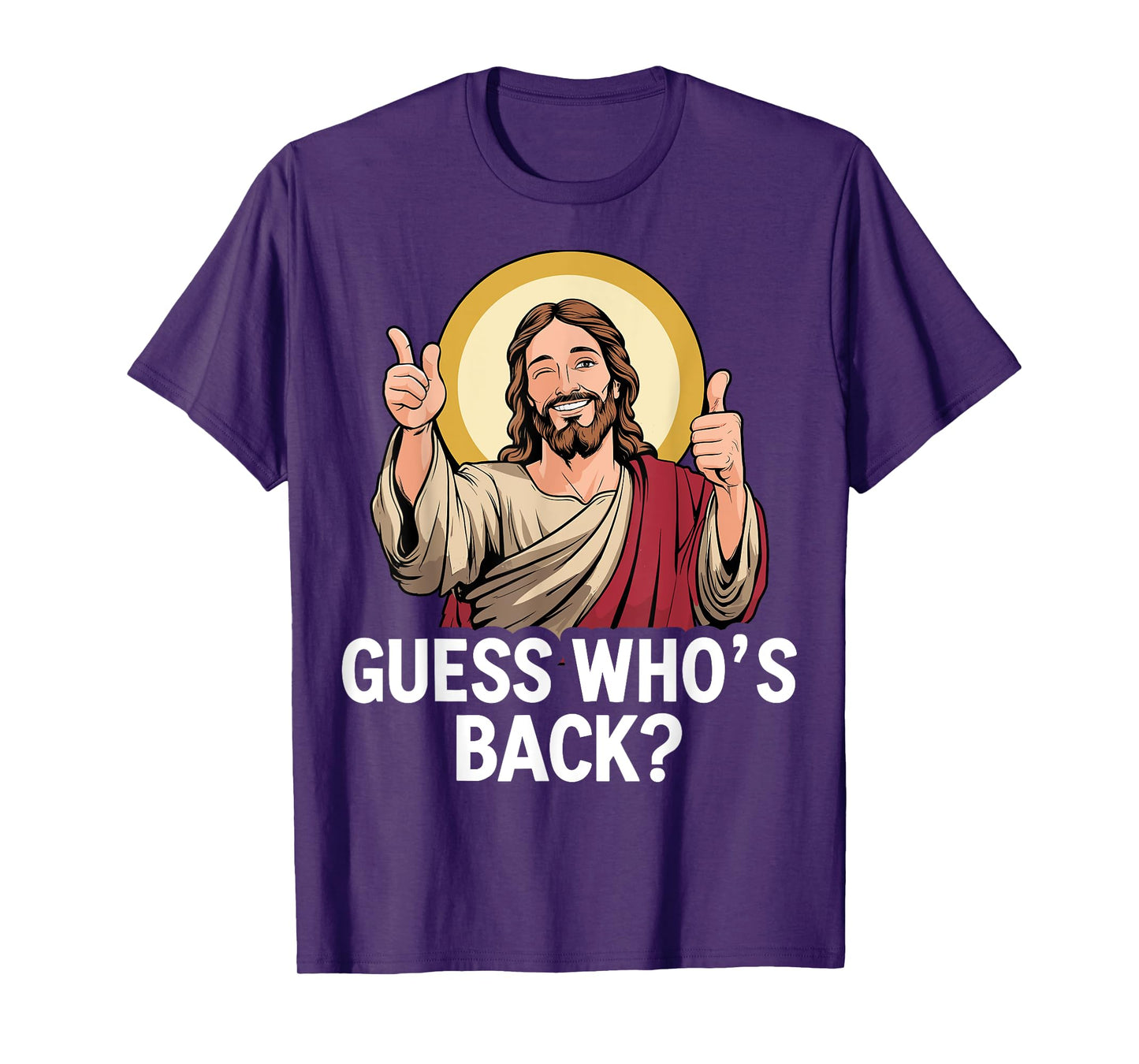 Guess whos back jesus for funny religious christian easter T-Shirt