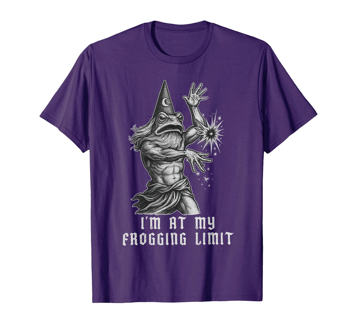 I’m At My Frogging Limit Funny Frog Wizard Rage Quote T-Shirt