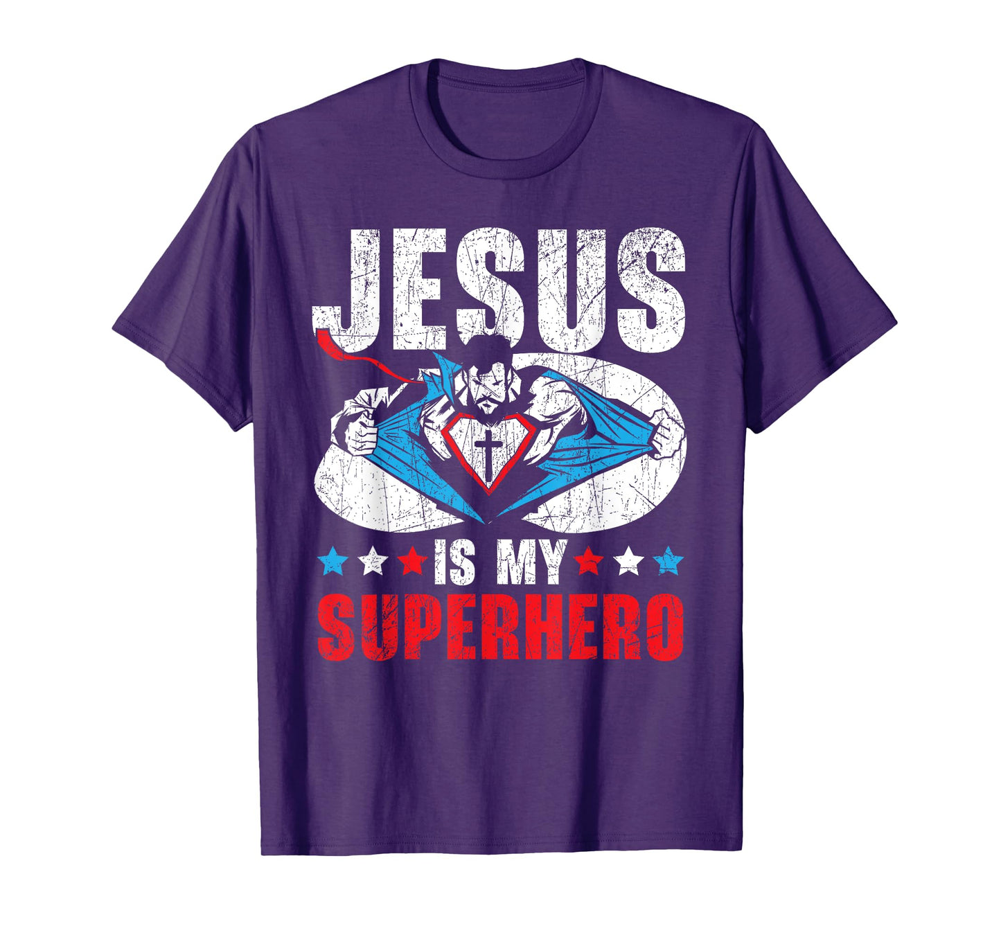 Jesus Is My Superhero Religious Pastor Christian Believer T-Shirt