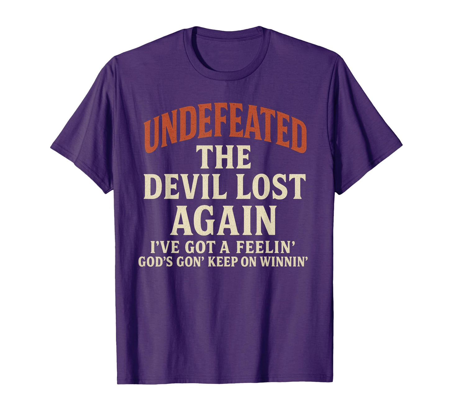 Undefeated Christian Faith God's Winning Inspiration T-Shirt
