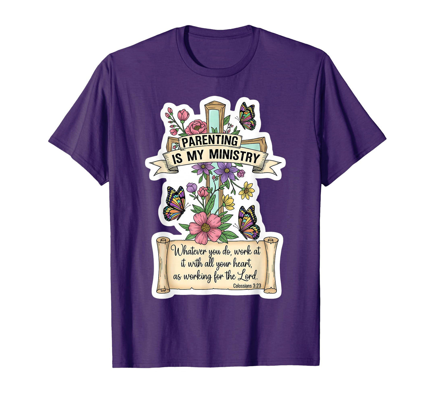 Christian Parenting is My Ministry Mother's Day Mom Mum Mama T-Shirt