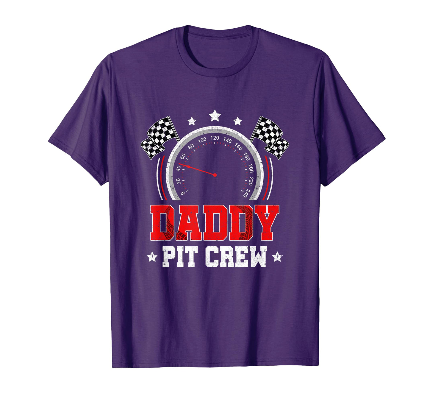 Daddy Pit Crew Race Car Birthday Party Racing Family T-Shirt