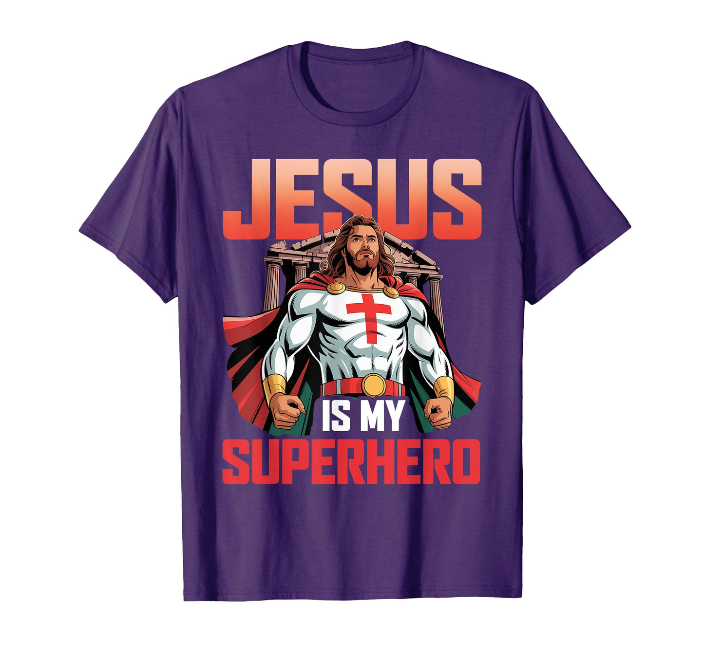 Jesus is My Superhero Fun Christian Religious T-Shirt