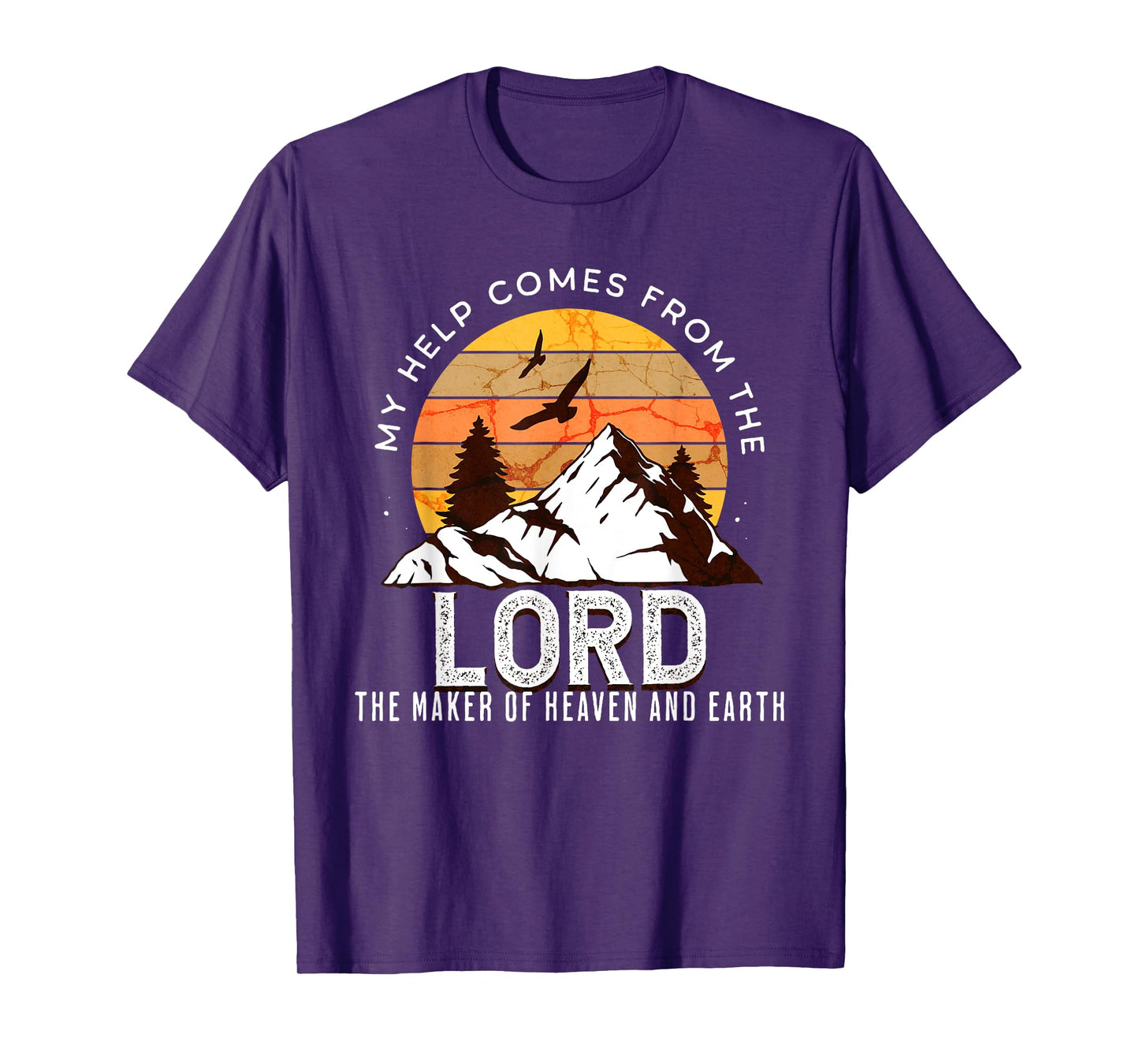 Christian Bible Scripture for Men My Help Comes From Lord T-Shirt