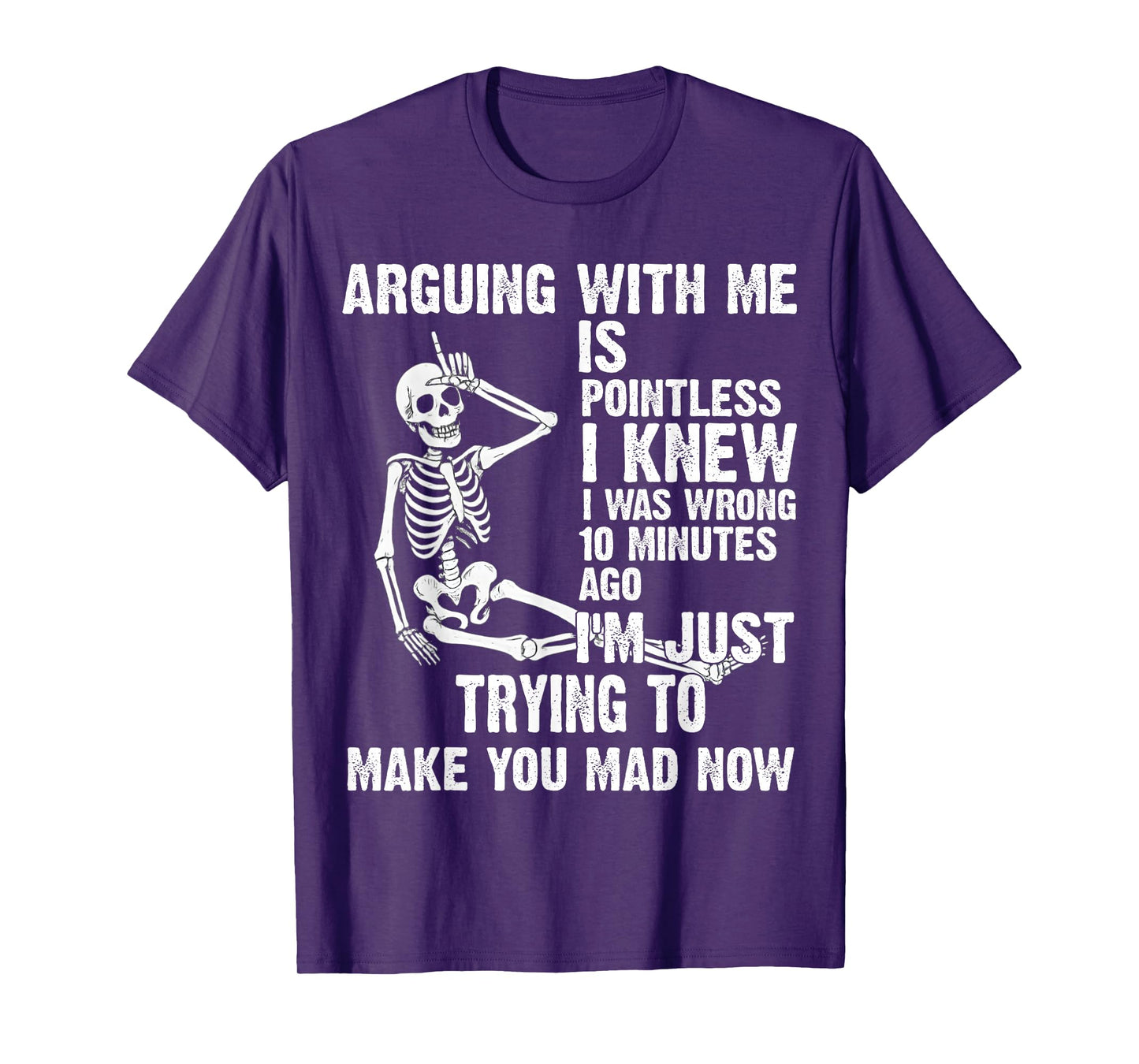 arguing with me is pointless i knew i was wrong 10 minutes T-Shirt