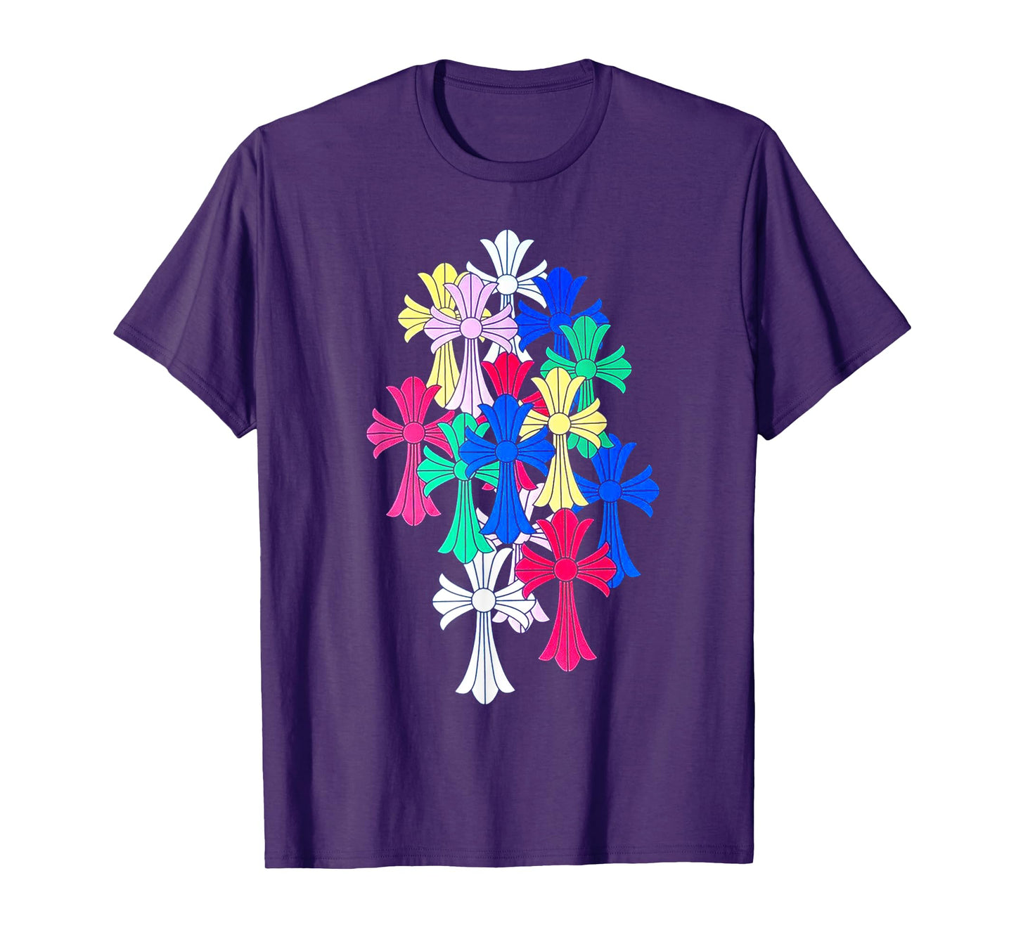 Hearts MultiColor Cross Cemetery T-Shirt