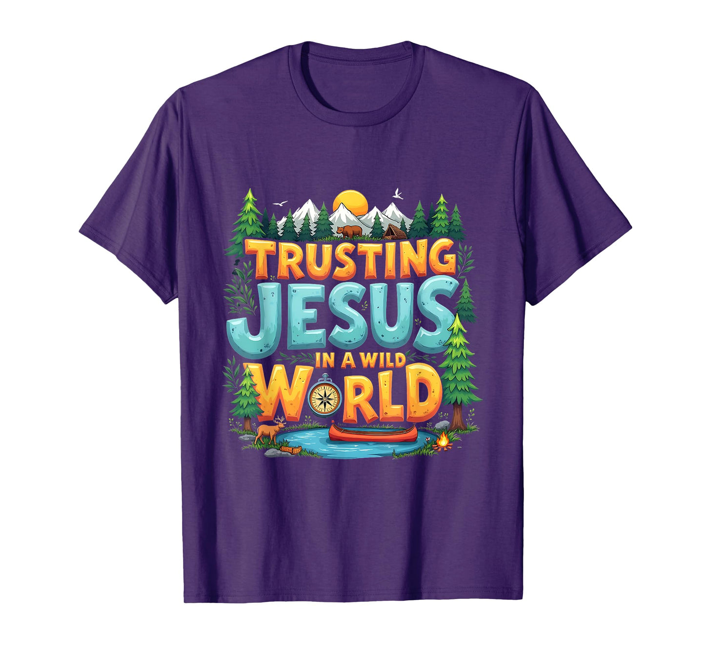 True North VBS 2025 Trusting Jesus Camp Christian Summer T-Shirt