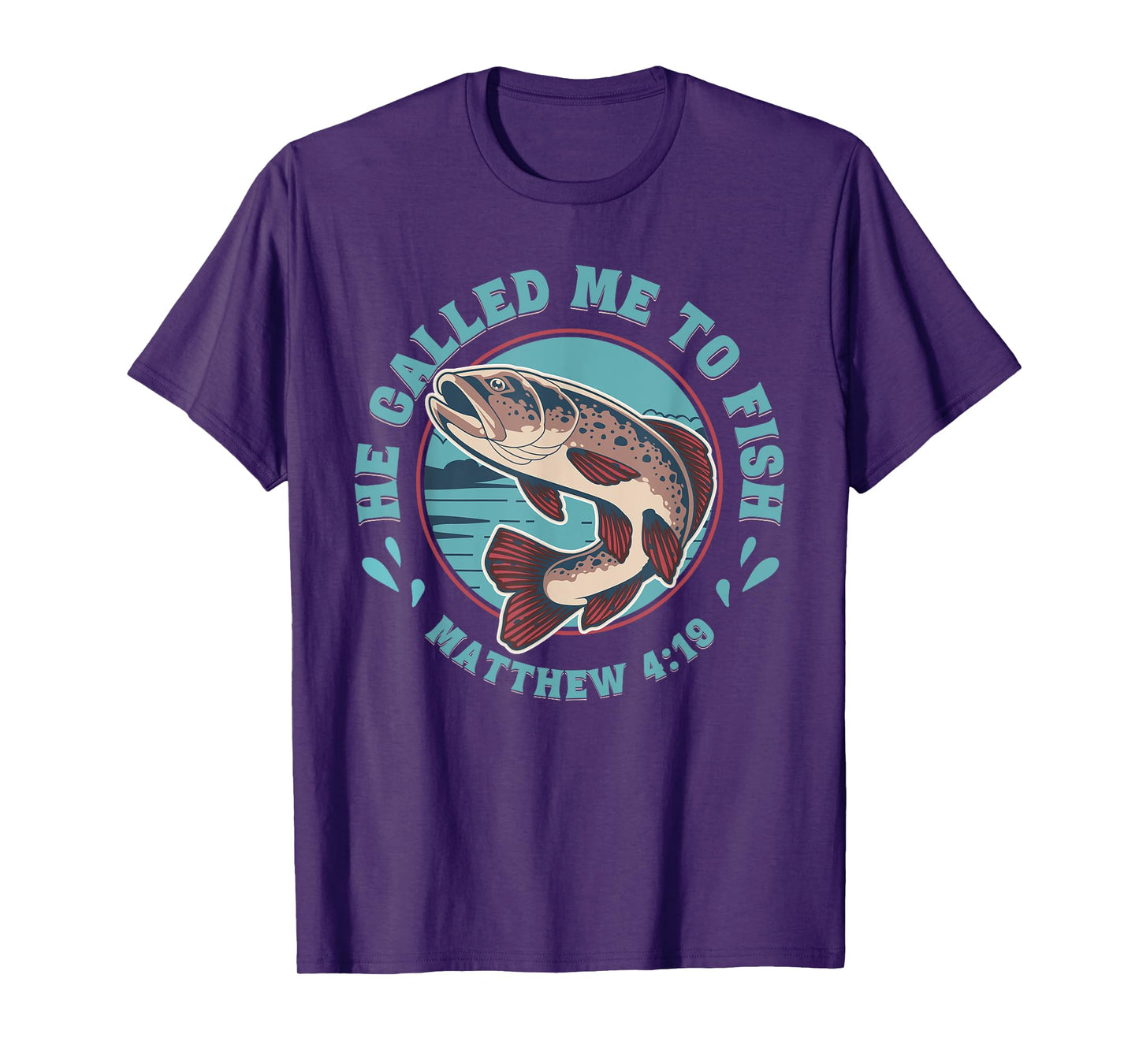 He Called Me to Fish Matthew 4:19 Faith Based Fishing Cool T-Shirt