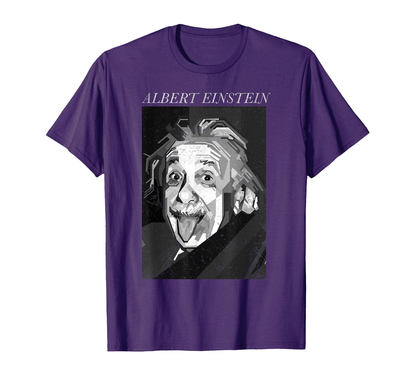 Trendy Apparel Unisex-Adults & Kids Graphic T-Shirt - Albert Einstein Logic Quote Front Back - Black - Small - Short Sleeve
