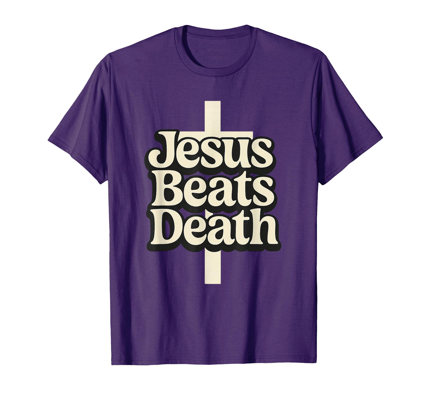 Jesus Beats Death Bold Christian Design T-Shirt