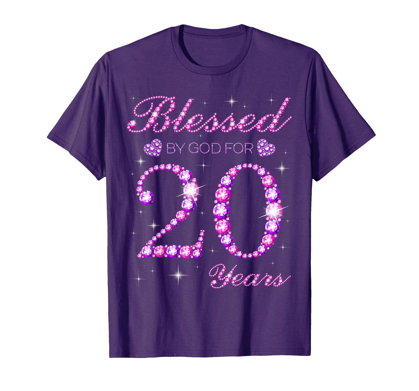 Blessed by God for 20 Years Old 20th Birthday Party T-Shirt
