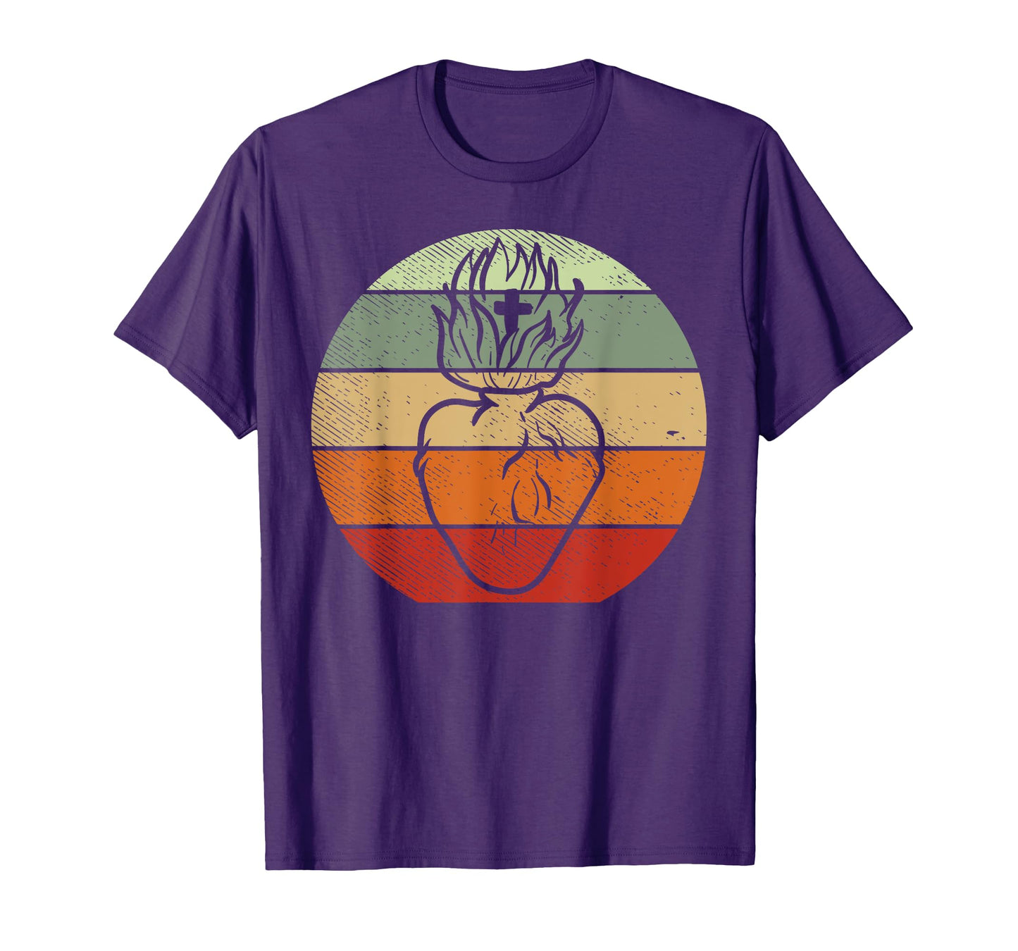 Heart Jesus Sacred God Religious Catholic Christian Gift T-Shirt