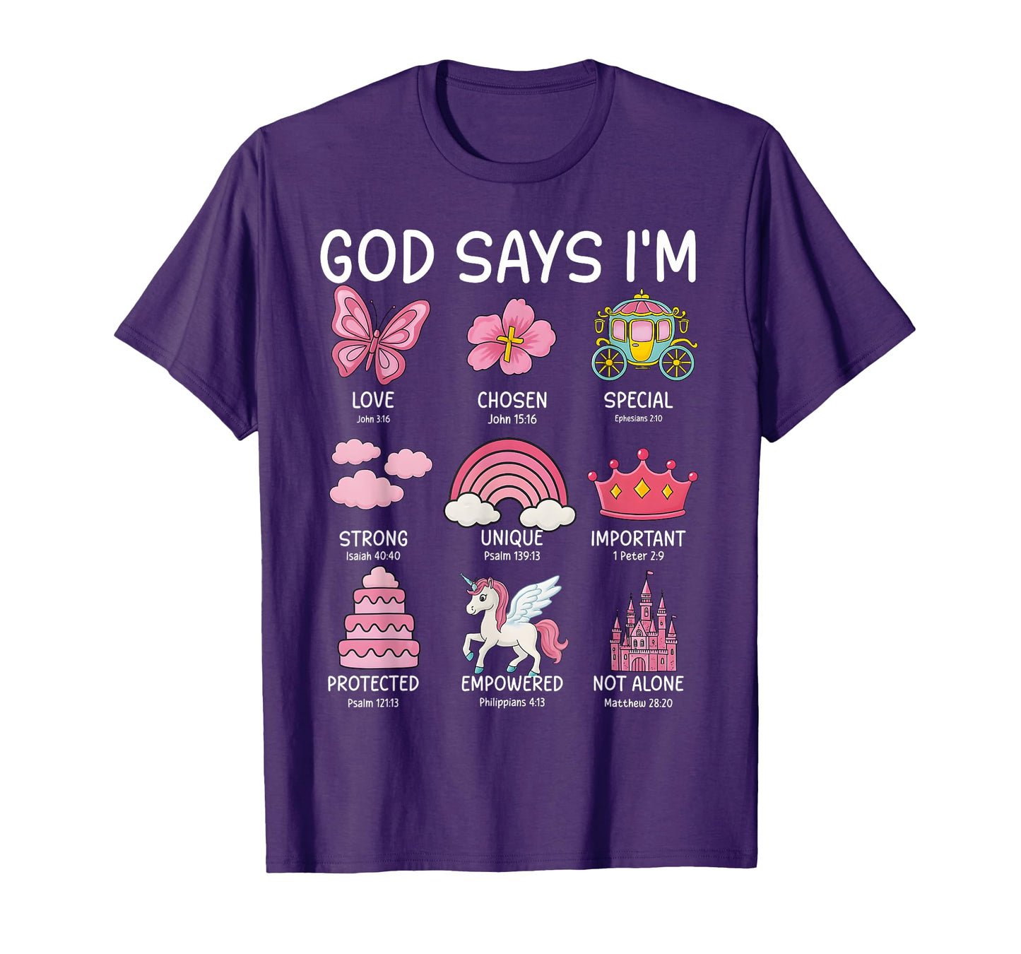 Christian God Say I Am Princess Cute Jesus Teen Girl Toddler T-Shirt