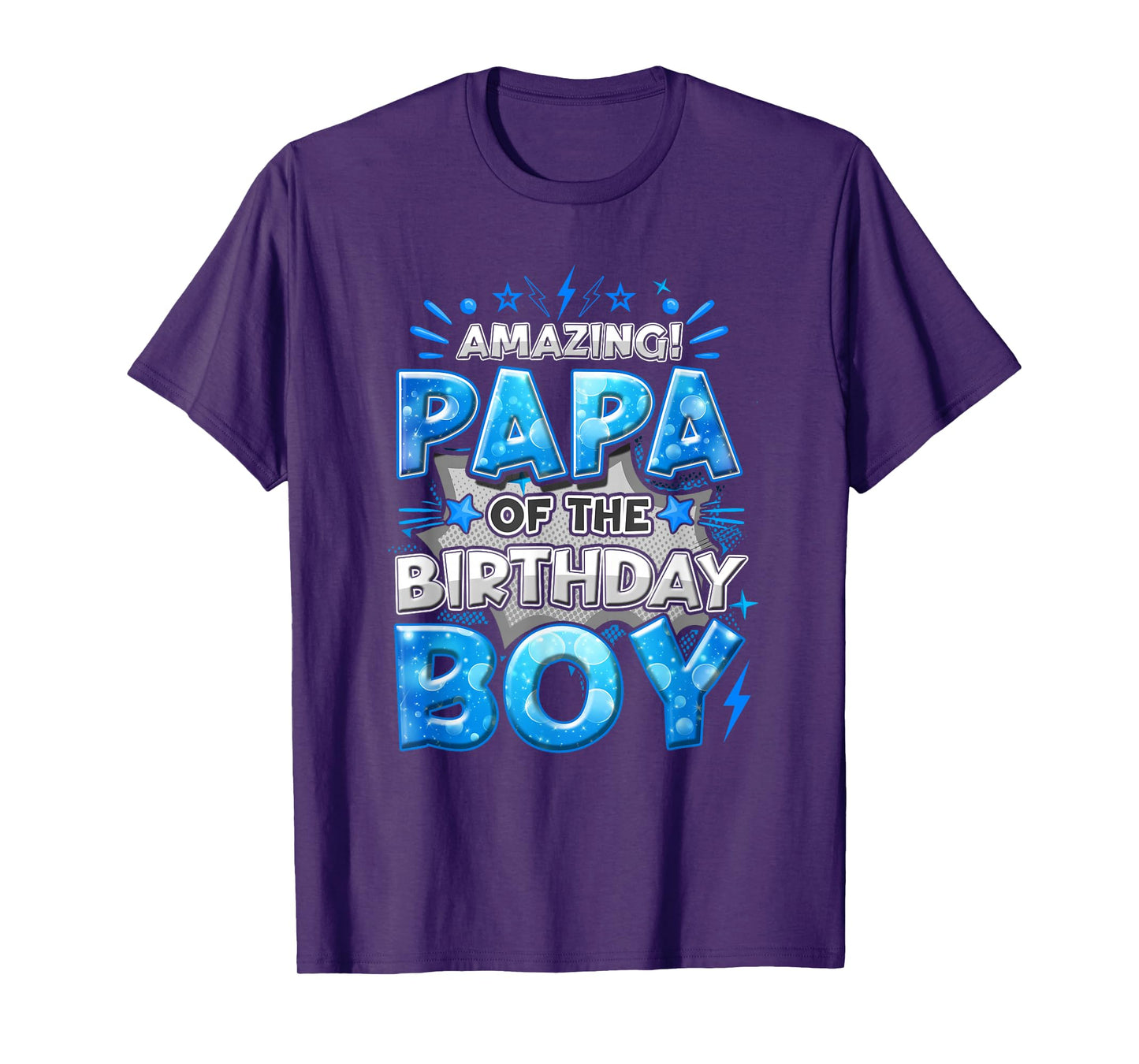 Amazing Papa Of The Birthday Boy Matching Family Party T-Shirt