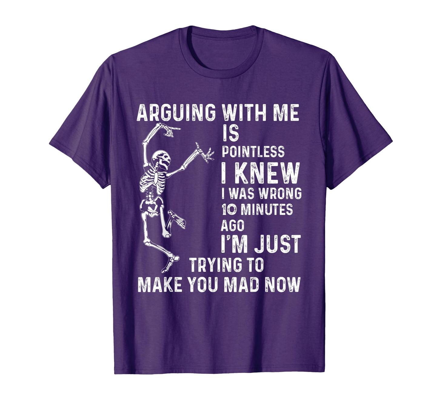 arguing with me is pointless i knew i was wrong 10 minutes T-Shirt