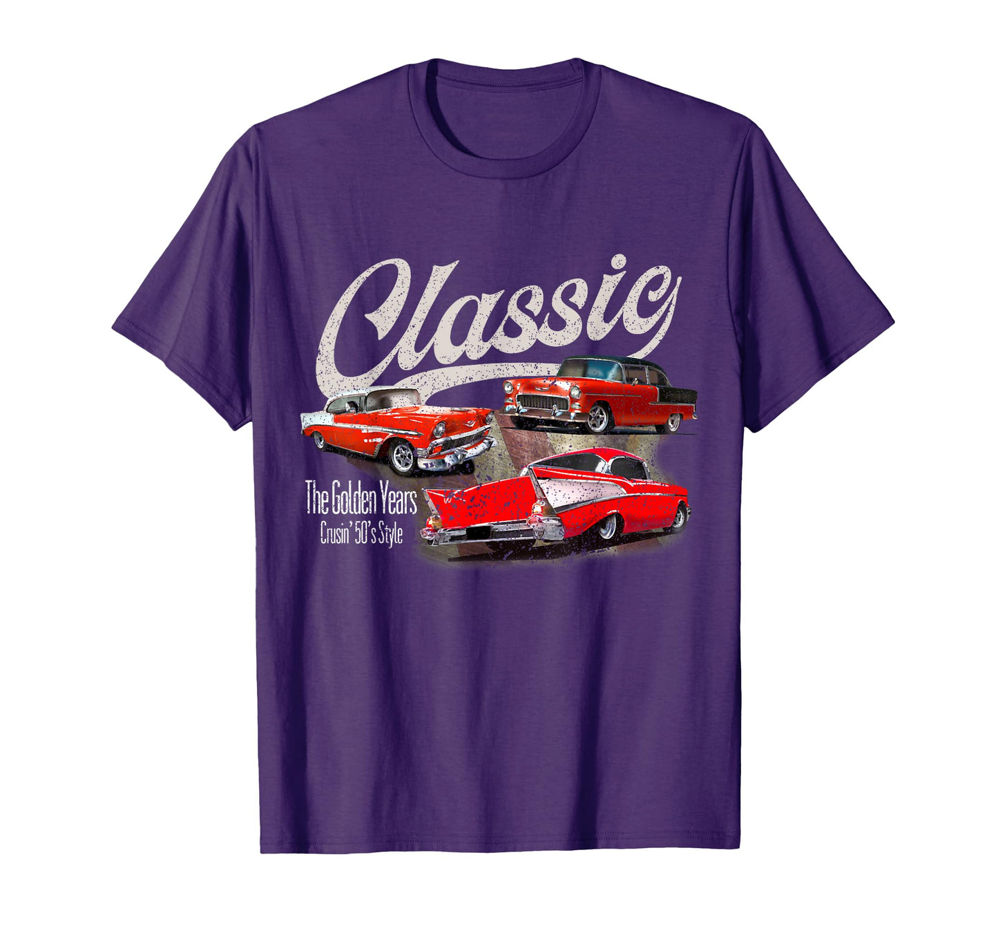 55 56 57 Chevys Bel air Truck TriFive vintage cars T-Shirt