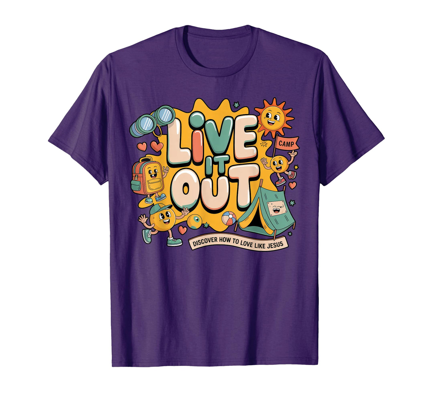 Live it Out Bible School VBS 2025 Christian Youth Camp T-Shirt