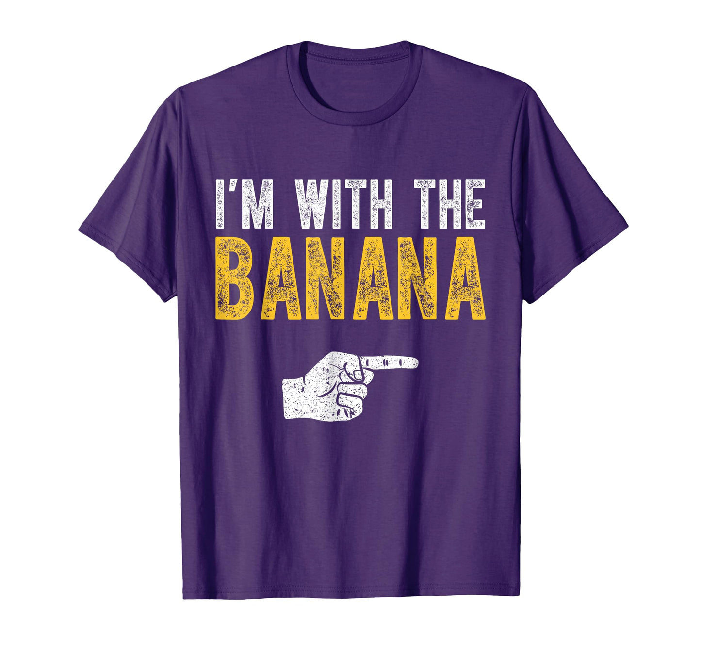 I'm With The Banana Costume Halloween Matching Couple T-Shirt